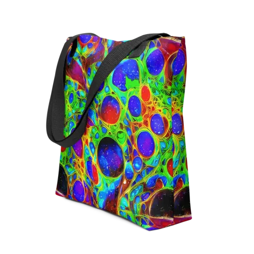 Biomorphic Burst on a Tote Bag