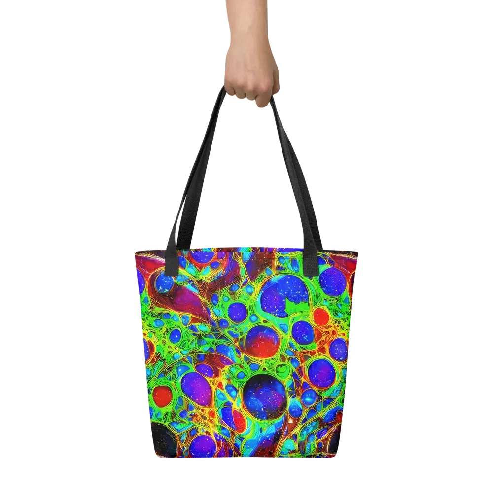 Biomorphic Burst on Tote Bag — Front