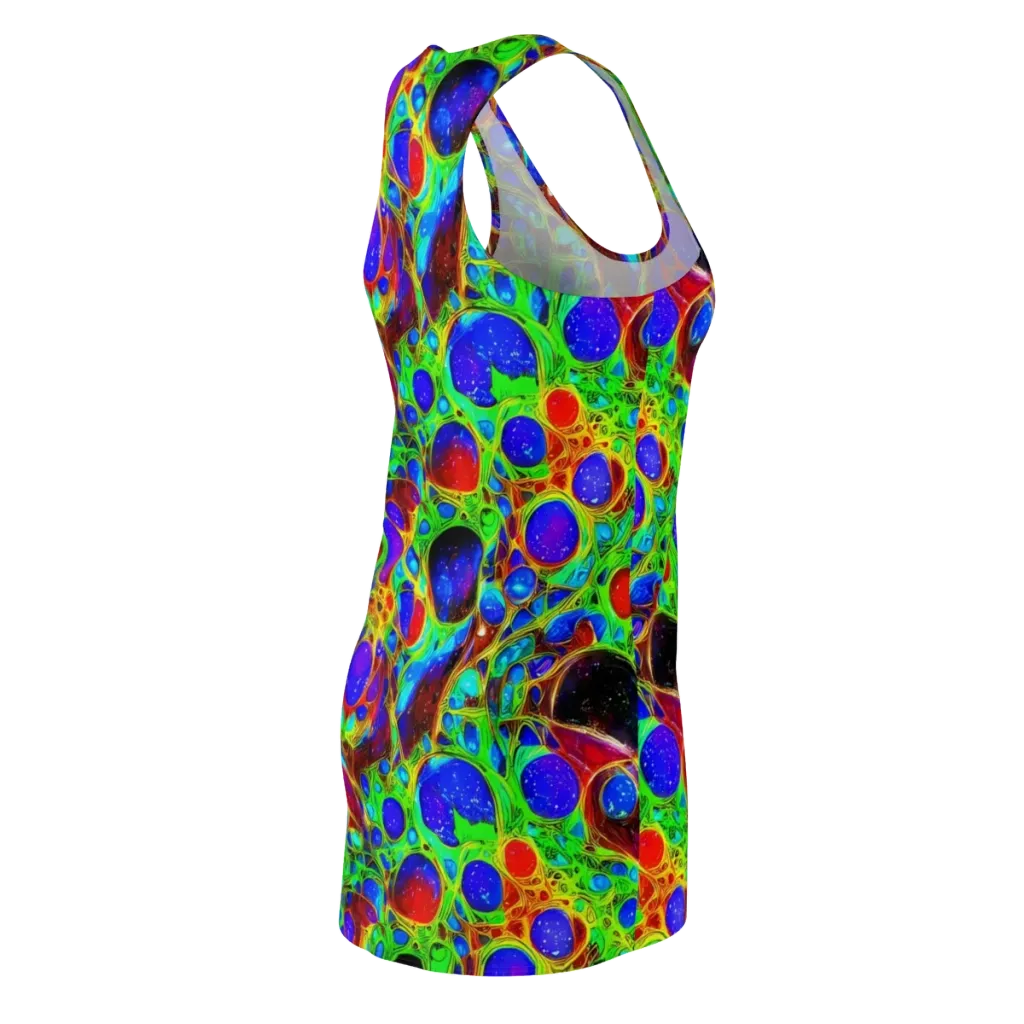 Biomorphic Burst on Racerback Dress — Back Side