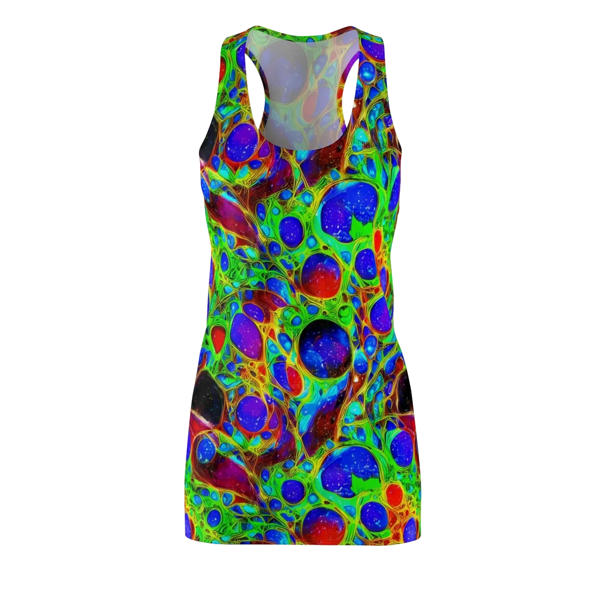 Biomorphic Burst on Racerback Dress — Front
