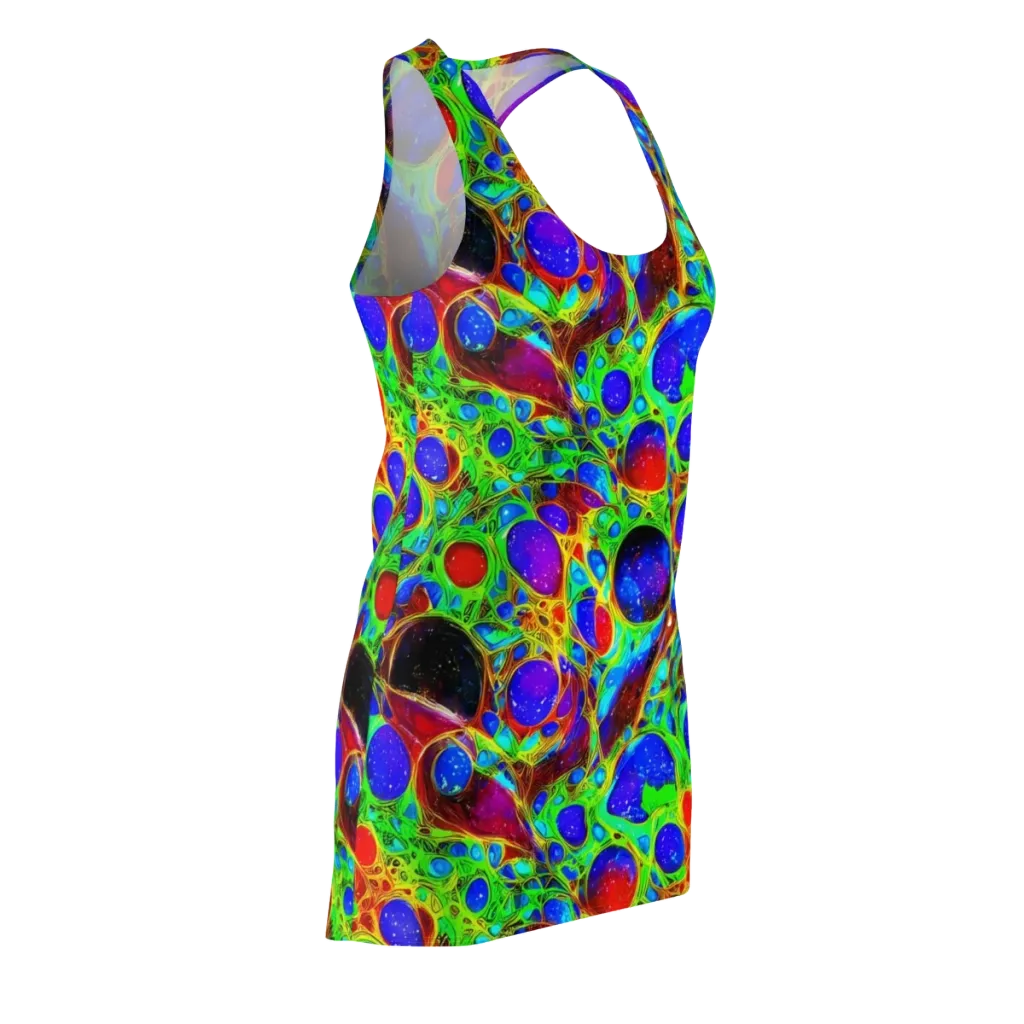 Biomorphic Burst on Racerback Dress — Front Side