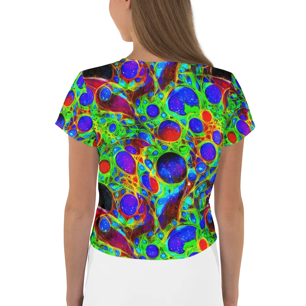 Biomorphic Burst on Crop Tee — Back