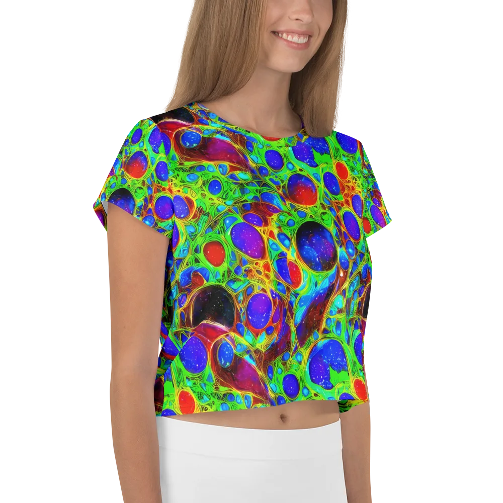 Biomorphic Burst on Crop Tee — Right