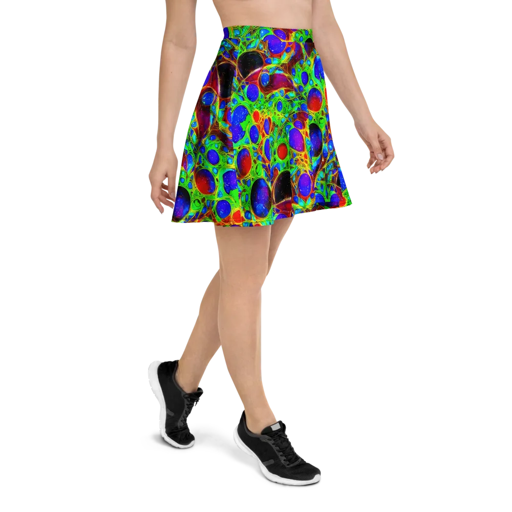 Biomorphic Burst on Skater Skirt — Right