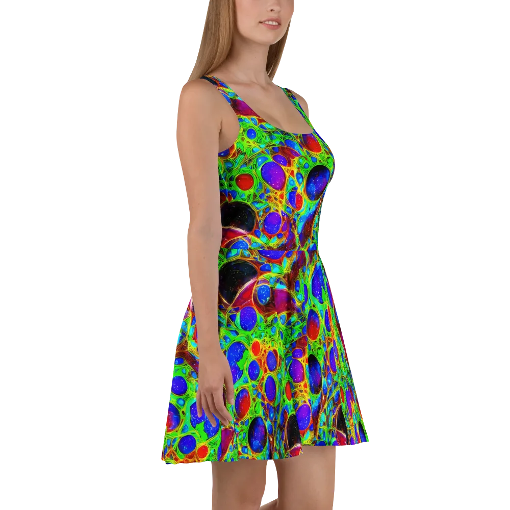 Biomorphic Burst on Skater Dress — Right