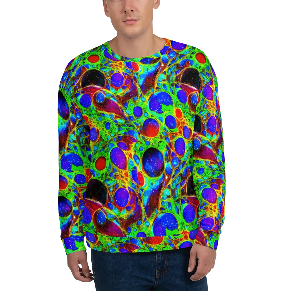 Biomorphic Burst on Sweatshirt — Front