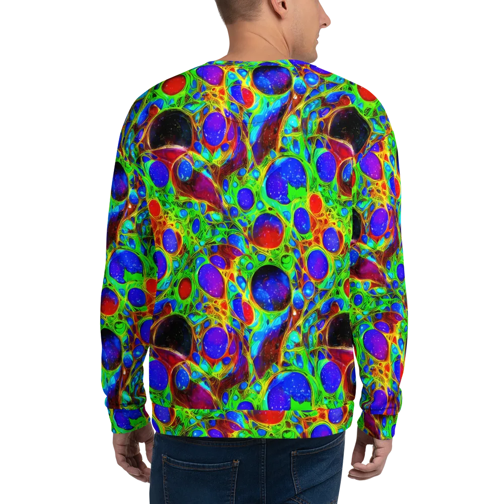 Biomorphic Burst on Sweatshirt — Back