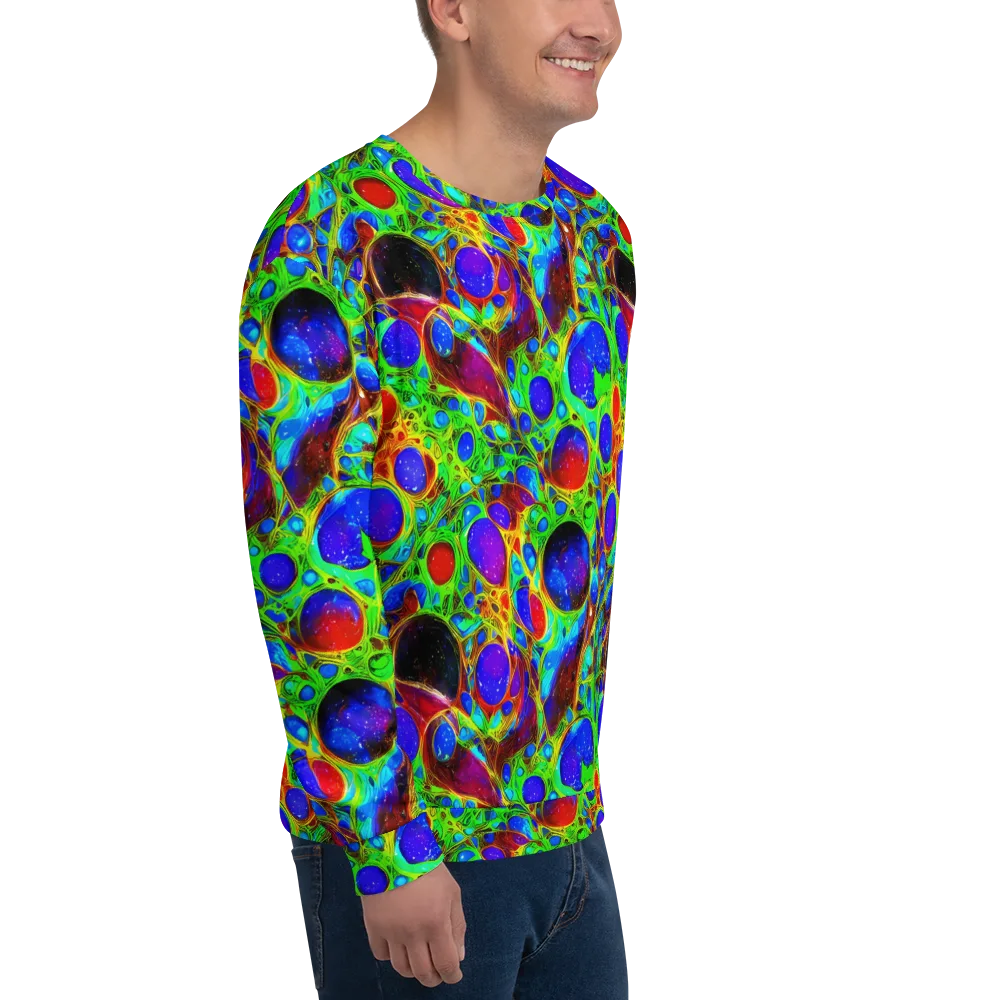 Biomorphic Burst on Sweatshirt — Right Front