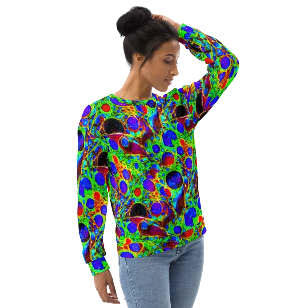 Biomorphic Burst on Sweatshirt — Right Front