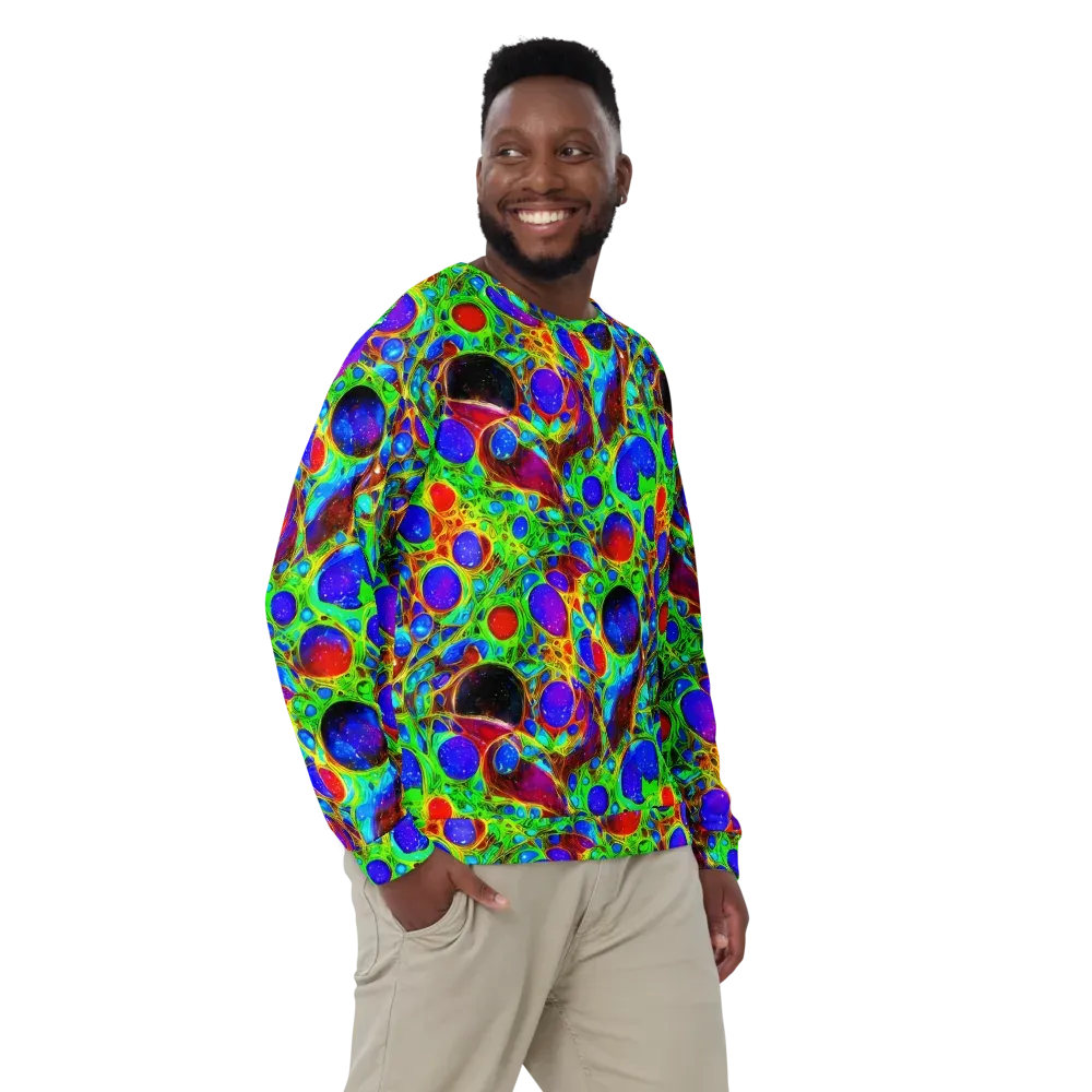 Biomorphic Burst on Sweatshirt — Front