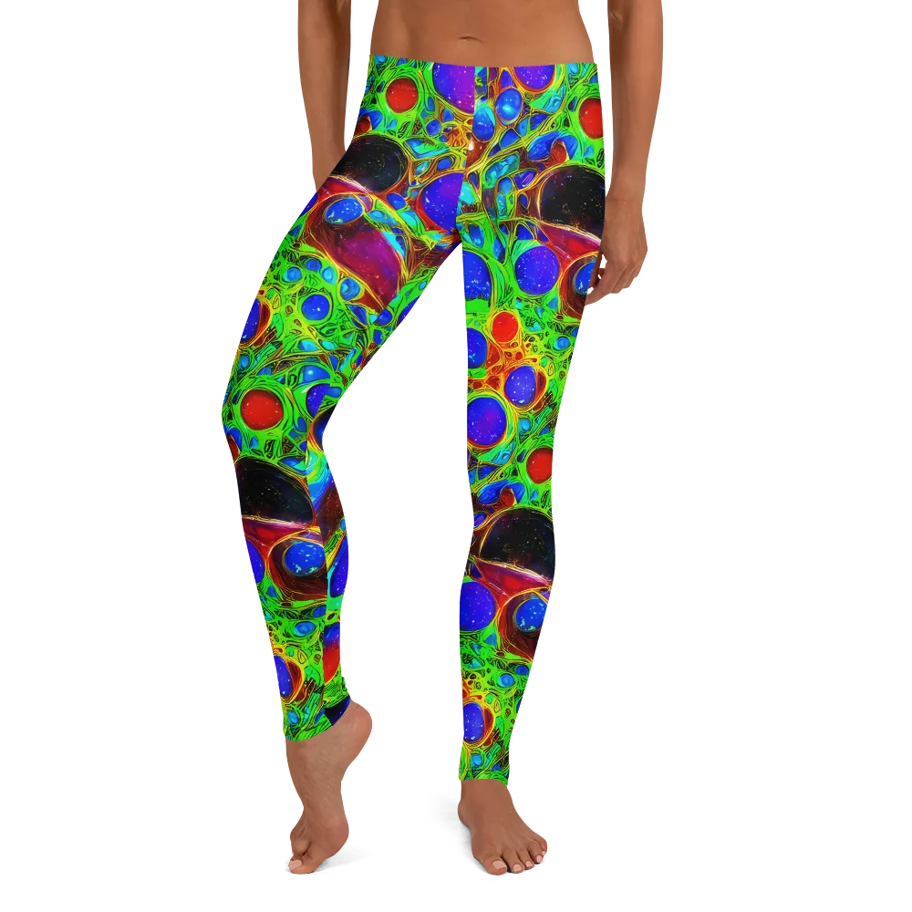 Biomorphic Burst on Leggings — Front