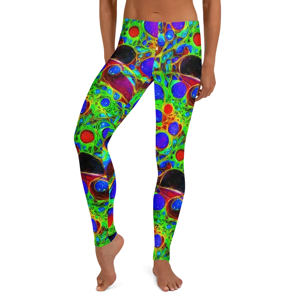 Biomorphic Burst on Leggings — Front