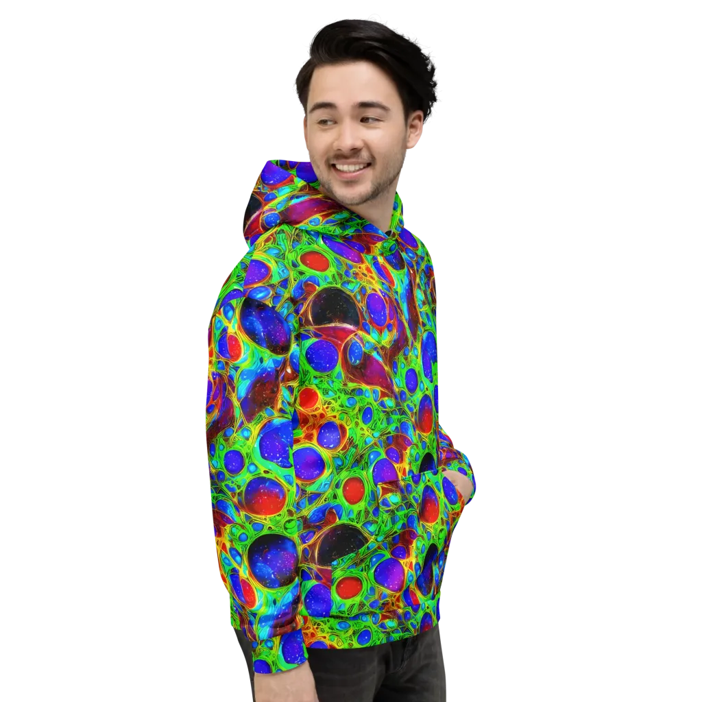 Biomorphic Burst on Hoodie — Right