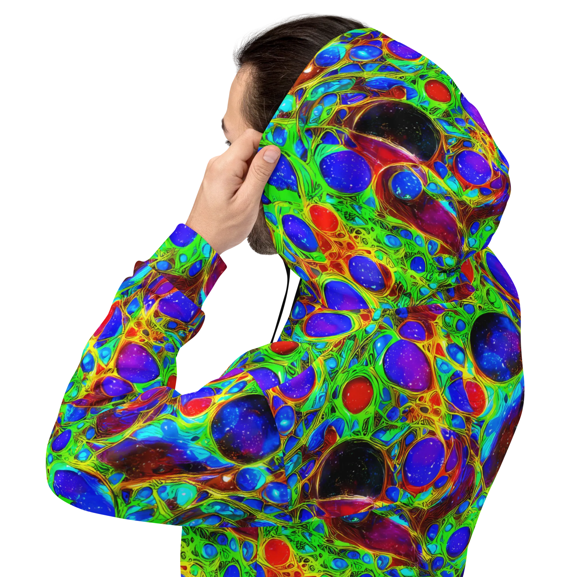 Biomorphic Burst on Hoodie — Back
