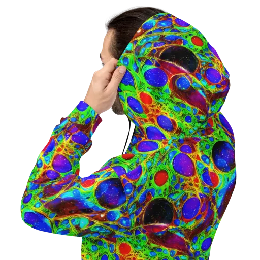 Biomorphic Burst on Hoodie