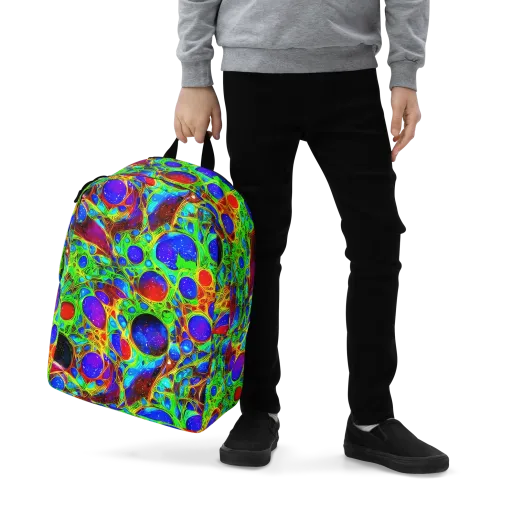 Biomorphic Burst on a Minimalist Backpack