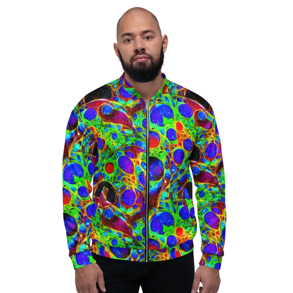 Biomorphic Burst on Bomber Jacket — Front