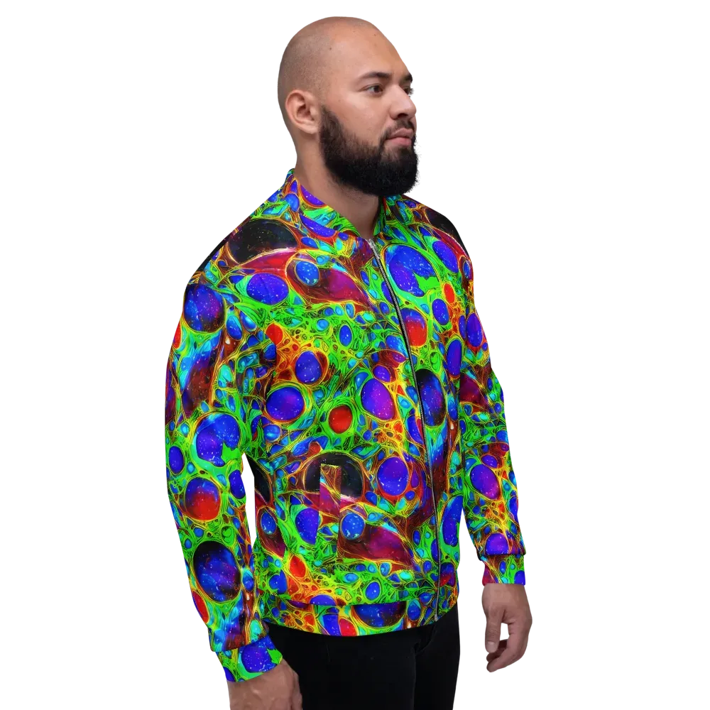 Biomorphic Burst on Bomber Jacket — Right