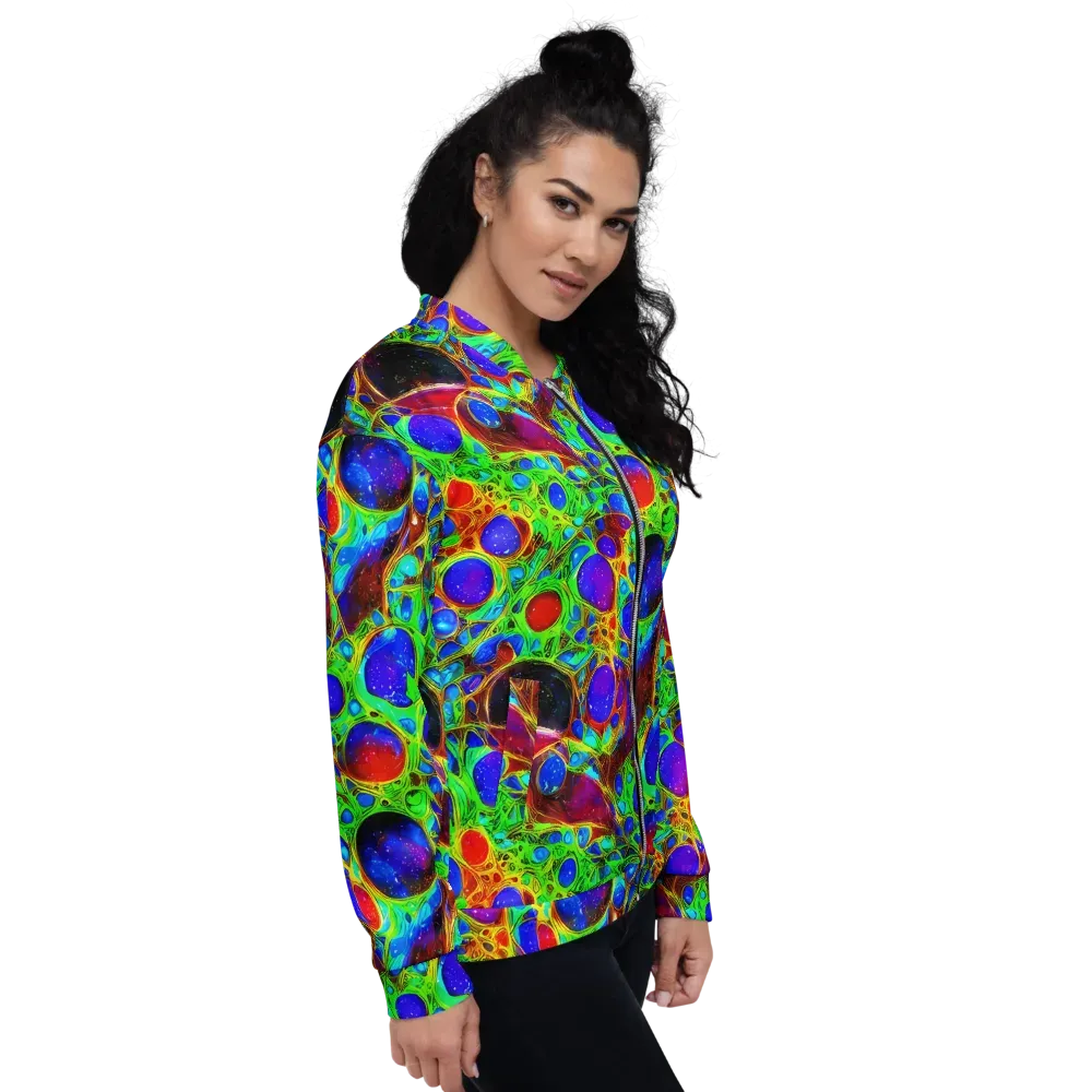 Biomorphic Burst on Bomber Jacket — Right