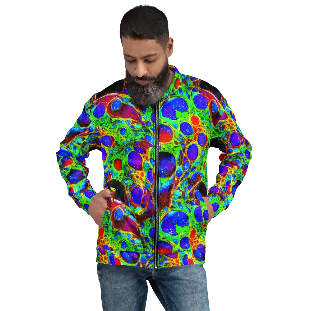 Biomorphic Burst on Bomber Jacket — Front