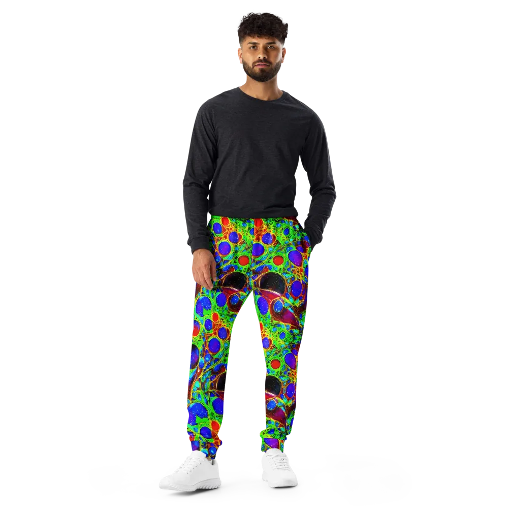 Biomorphic Burst on Men's Joggers — Front