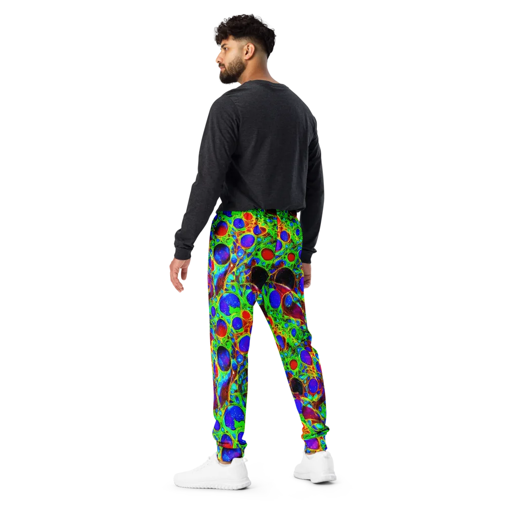 Biomorphic Burst on Men's Joggers — Back