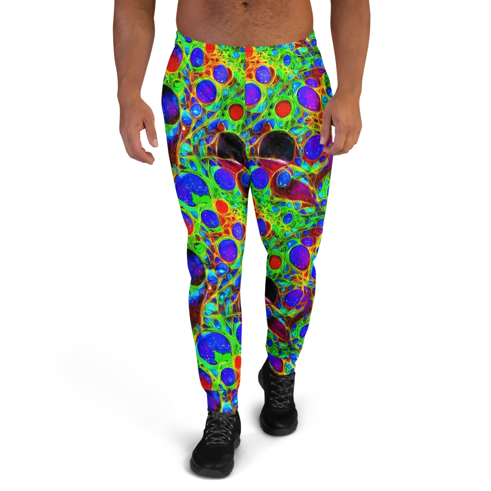 Biomorphic Burst on Men's Joggers — Front
