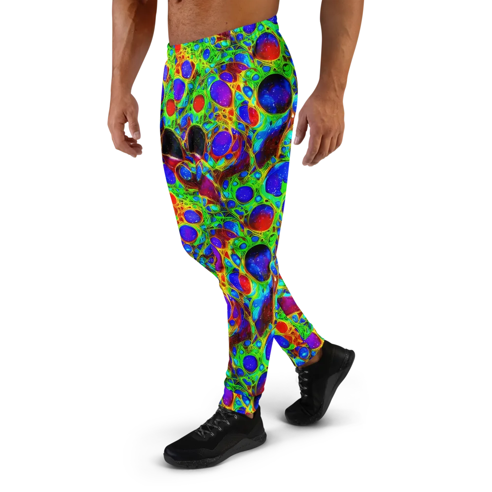 Biomorphic Burst on Men's Joggers — Left