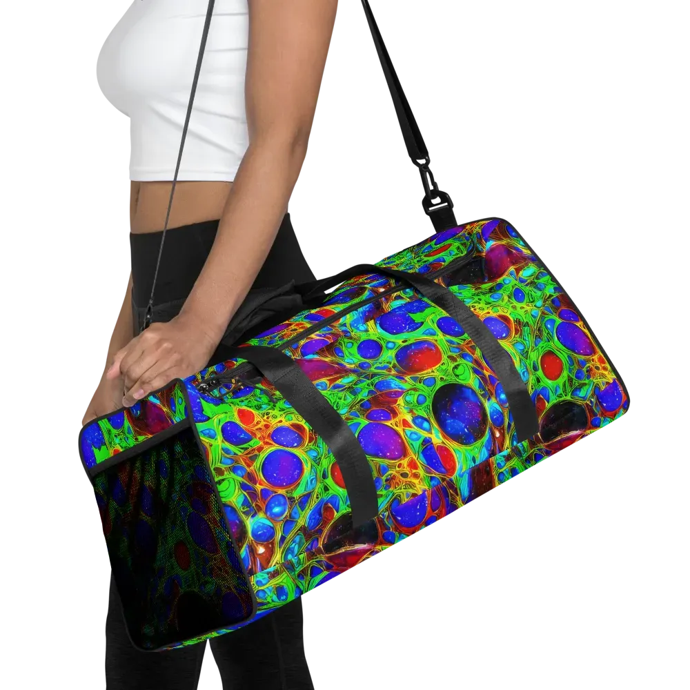 Biomorphic Burst on Duffle Bag — Front