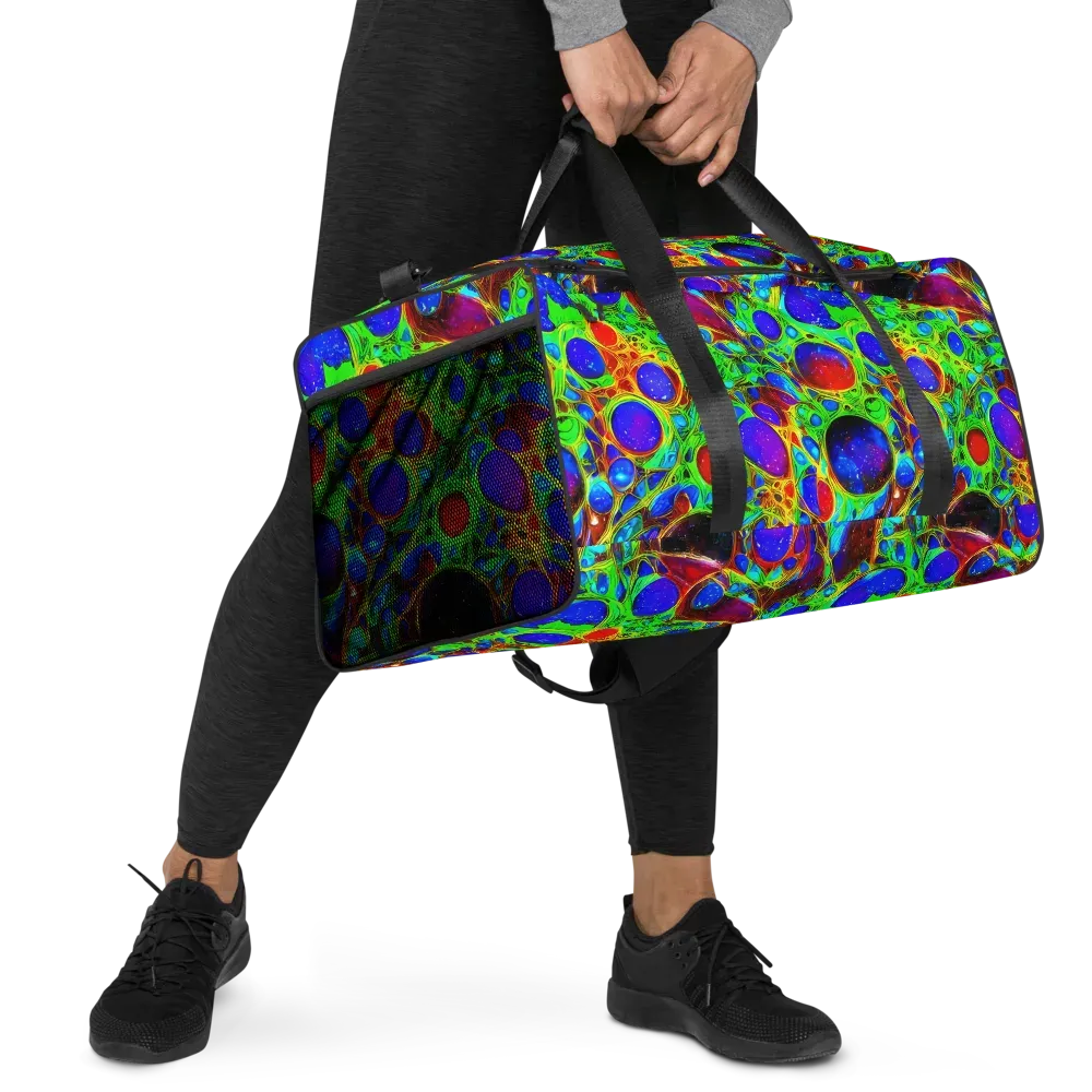 Biomorphic Burst on Duffle Bag — Right Front
