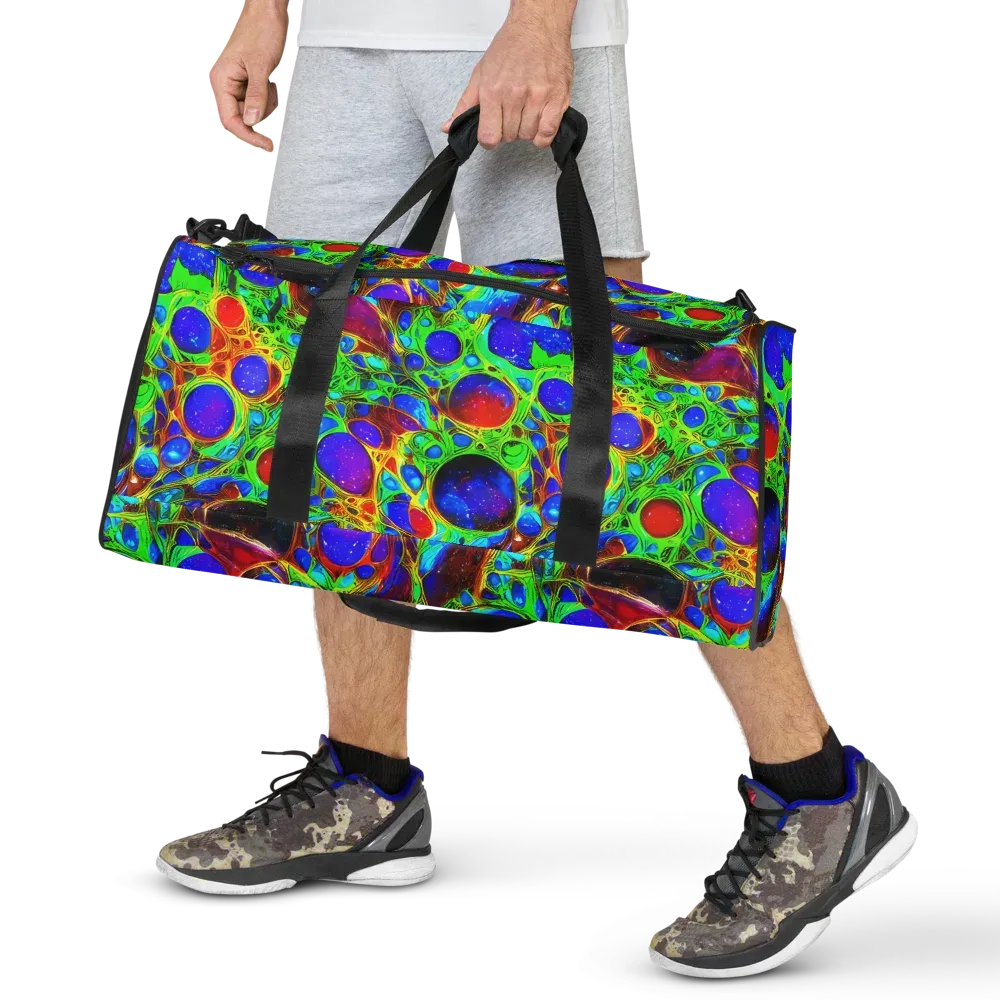 Biomorphic Burst on Duffle Bag — Front