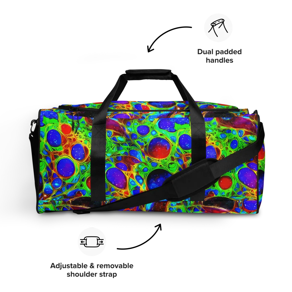 Biomorphic Burst on Duffle Bag — Front