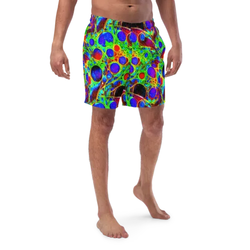 Biomorphic Burst on a Swim Trunks