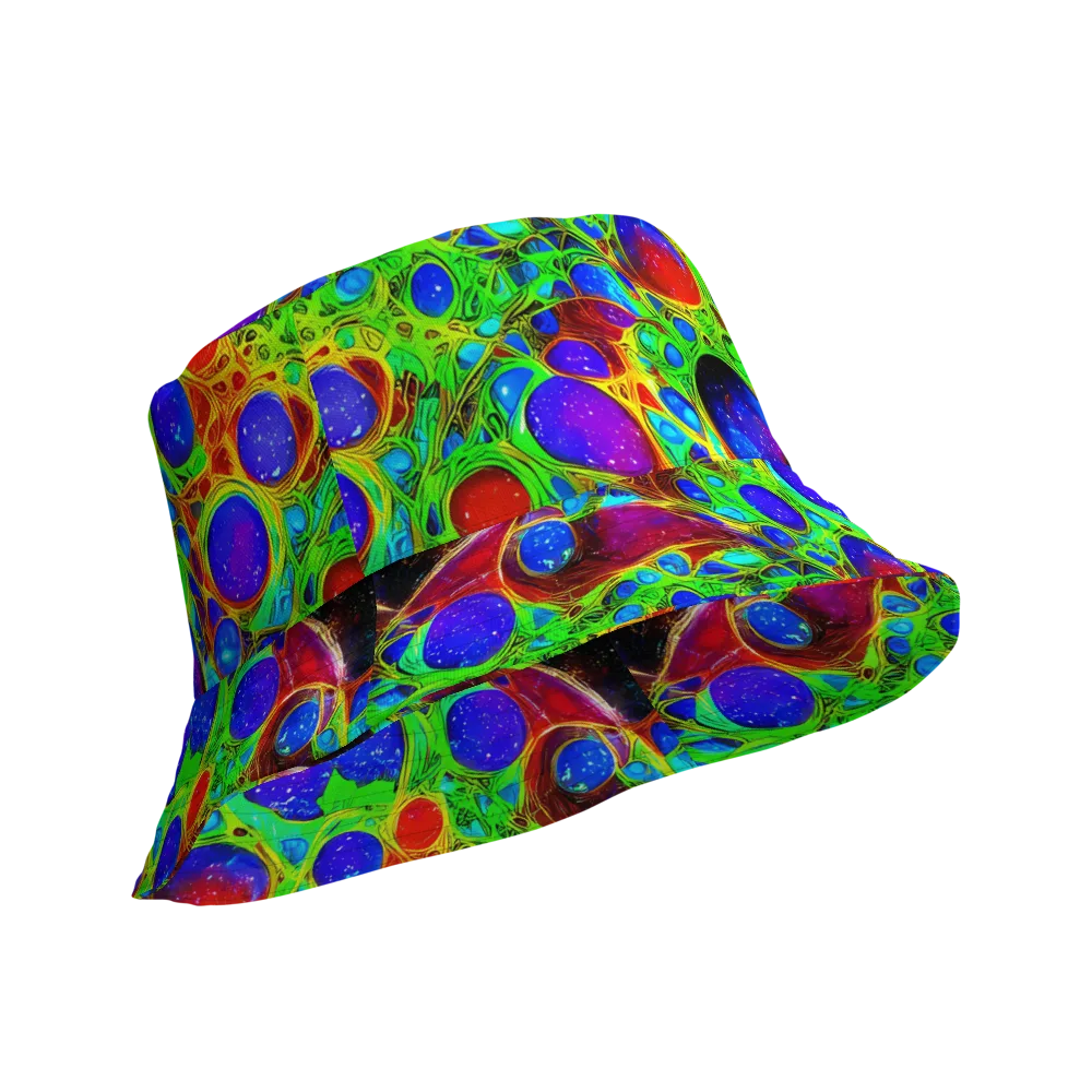 Biomorphic Burst on Reversible Bucket Hat — Product details Outside