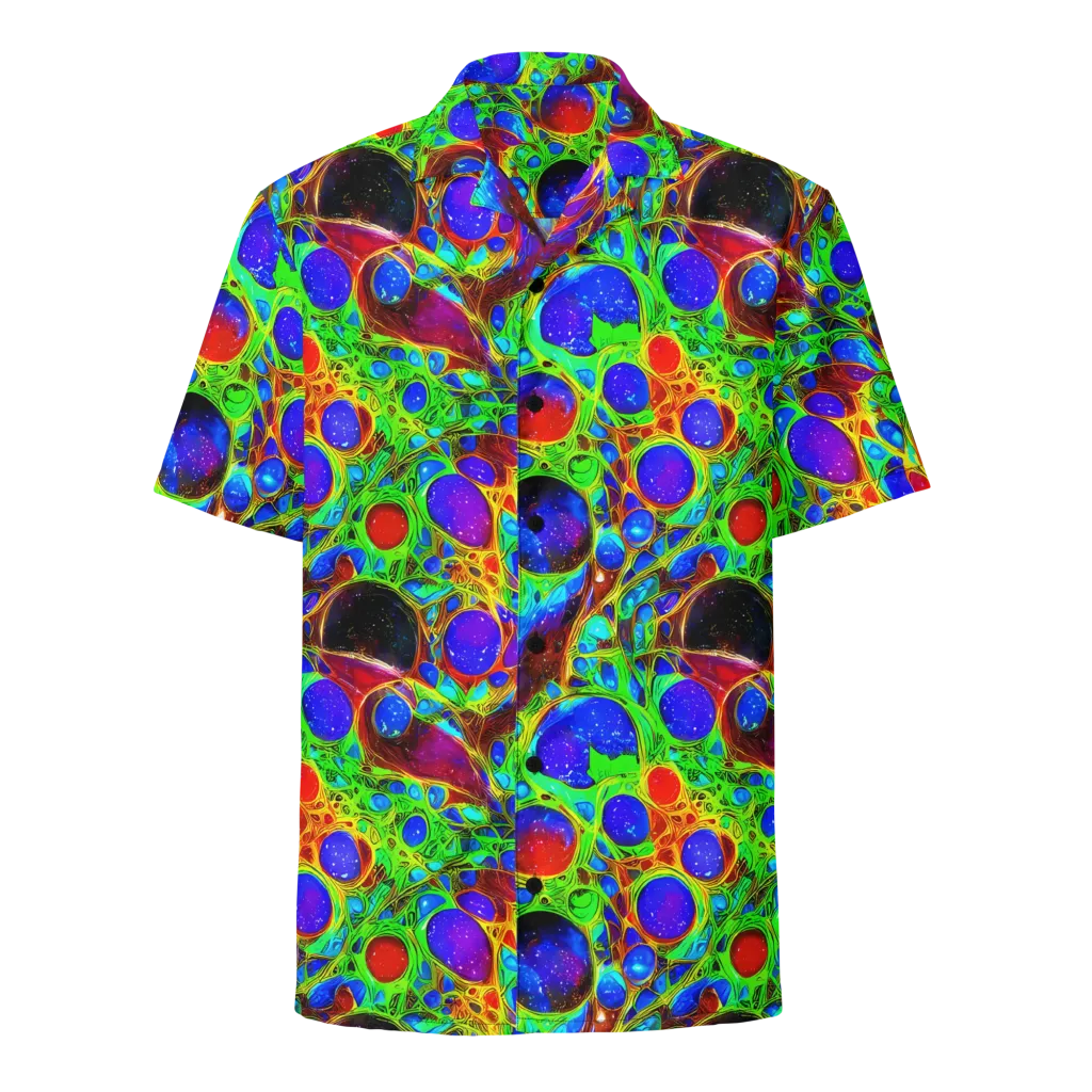 Biomorphic Burst on Button Shirt — Front