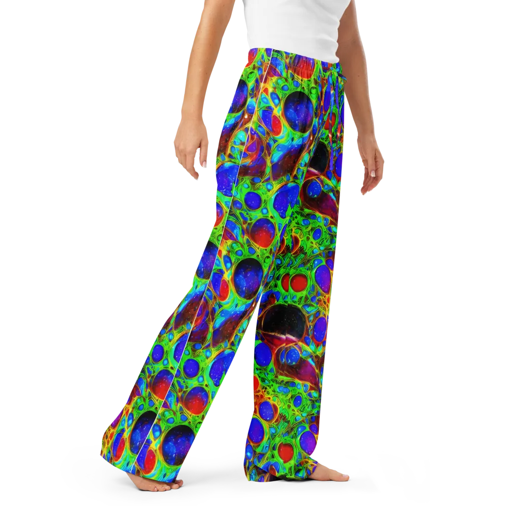 Biomorphic Burst on Women's Pajama Pants — Right Front