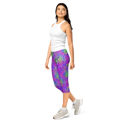 Kaleido Fever on a Capri Leggings