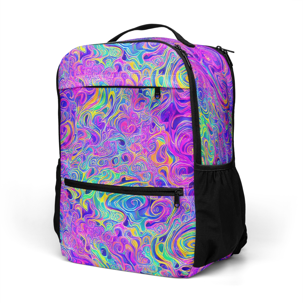 Kaleido Fever on Utility Backpack — Left Front