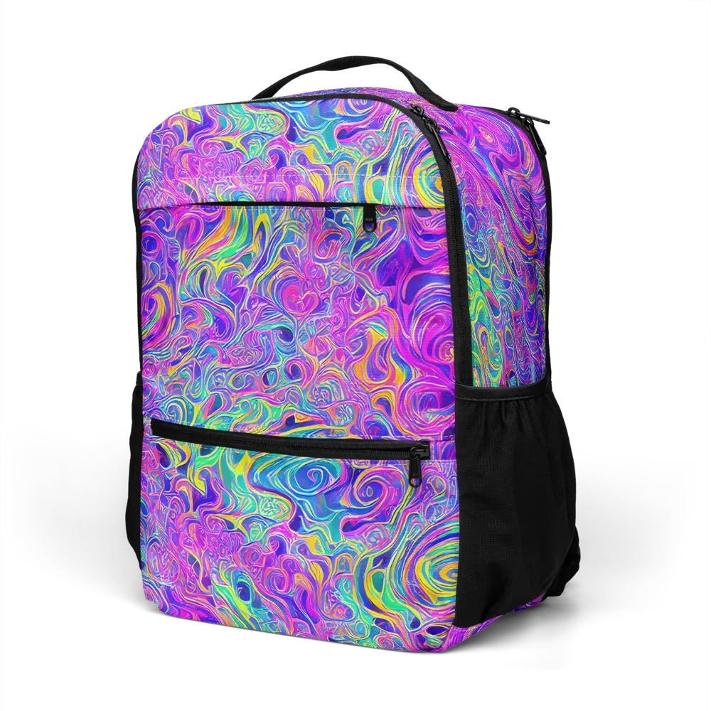 Kaleido Fever on Utility Backpack — Left Front