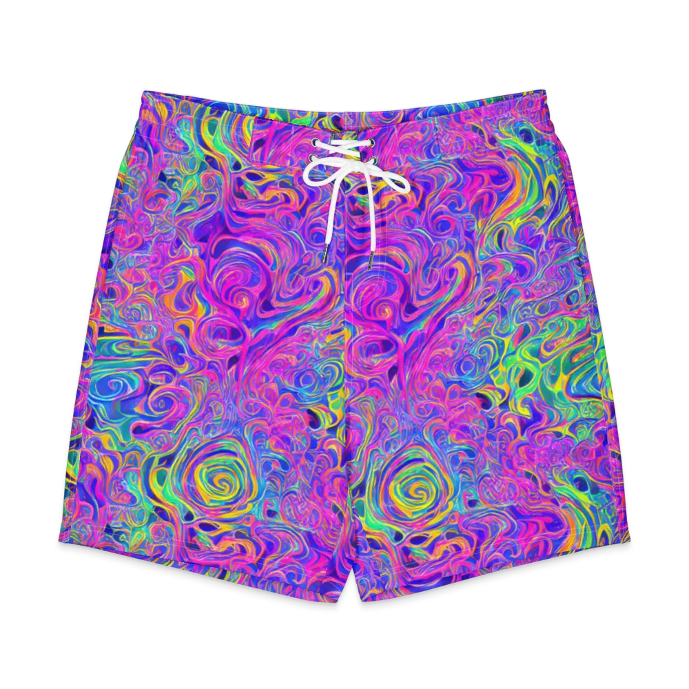 Kaleido Fever on Men's Board Shorts — Front