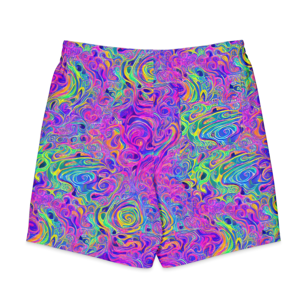 Kaleido Fever on Men's Board Shorts — Back