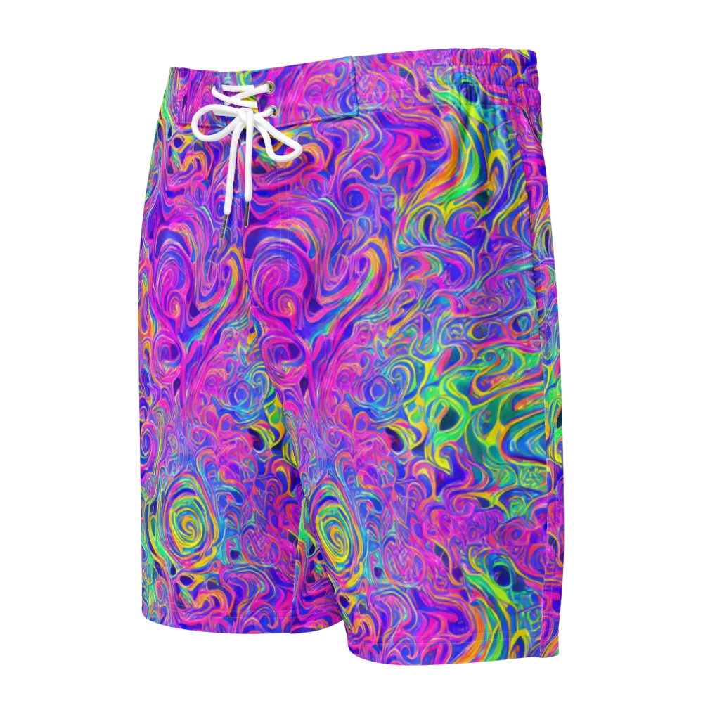 Kaleido Fever on Men's Board Shorts — Front