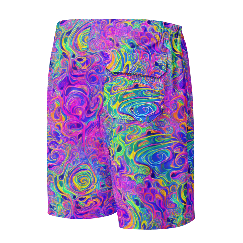 Kaleido Fever on Men's Board Shorts — Back