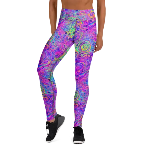Kaleido Fever on a Yoga Leggings