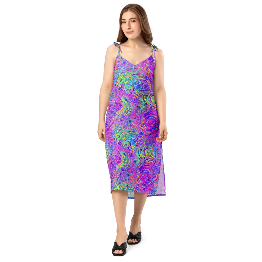 Kaleido Fever on Slip Dress — Front