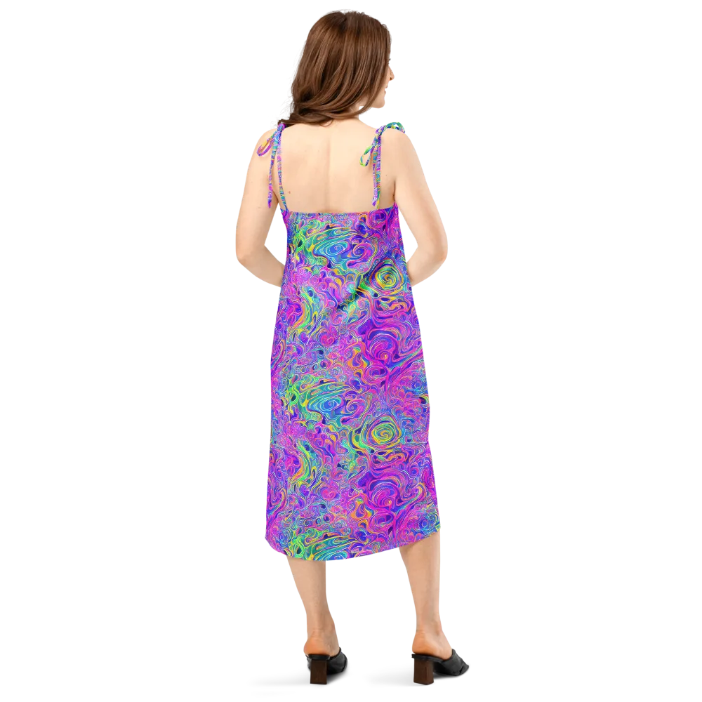 Kaleido Fever on Slip Dress — Back