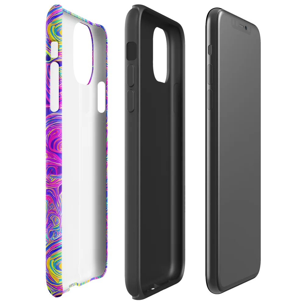 Kaleido Fever on Tough Case for iPhone® — Right
