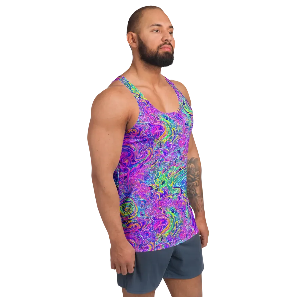 Kaleido Fever on Men's Tank Top — Right Front
