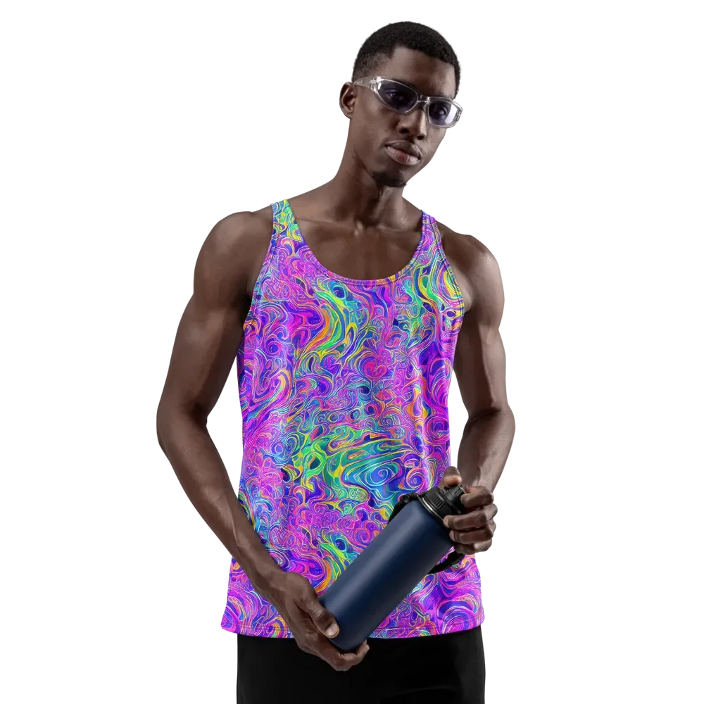 Kaleido Fever on Men's Tank Top — Front