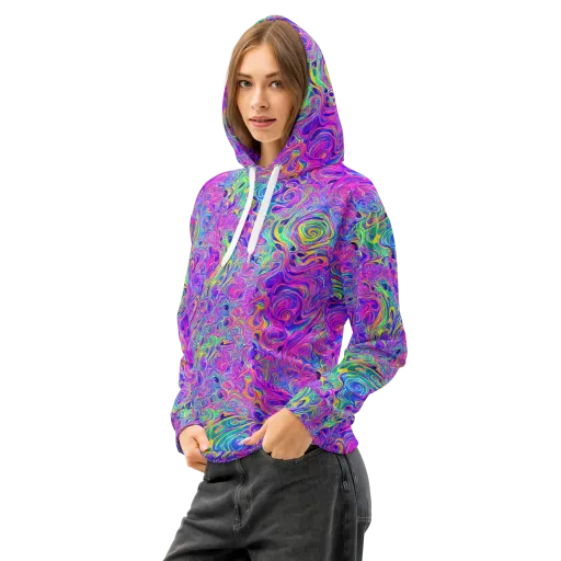 Kaleido Fever on a Cotton Hoodie